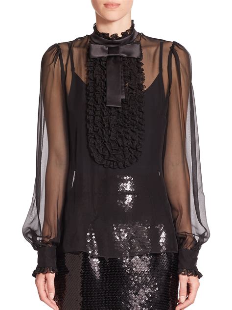 Dolce & Gabbana Blouses – Sheer Tops 